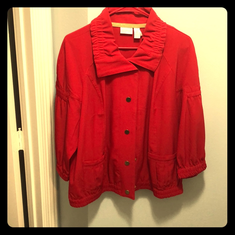 Light weight zenergy by Chico’s jacket in red